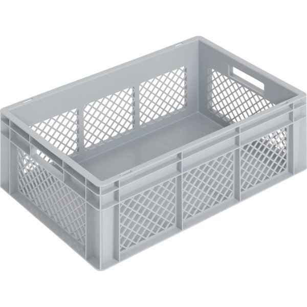 Lagerkasse perforeret 50 lit, 60x40x23,6 cm, BLÅ