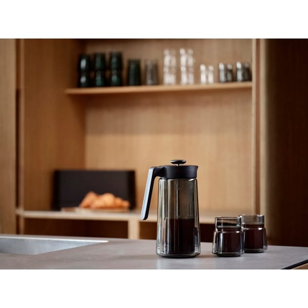 Jacob Jensen Termoglas, 2 stk, 21 cl, sort