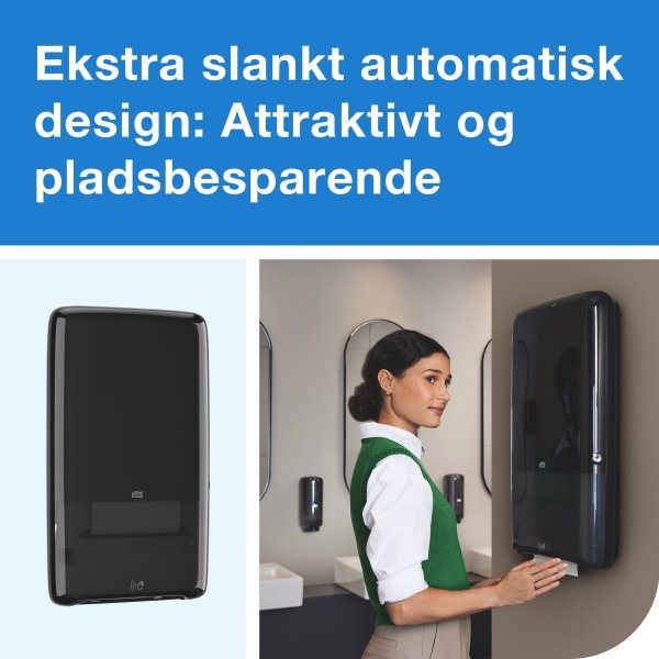Tork H5 Automatisk Dispenser Håndklædeark, Sort
