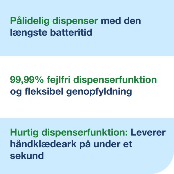 Tork H5 Automatisk Dispenser Håndklædeark, Sort