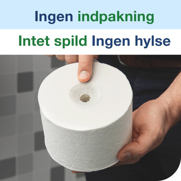 Tork T7 Dispenser Toiletpapir u/hylse, Dual, Sort