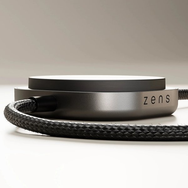 ZENS Trådløs oplader + USB-C, QI2, Sort