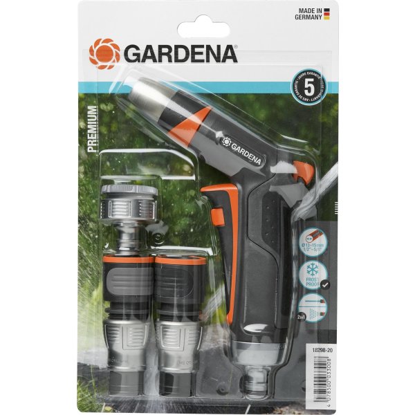 Gardena Premium Basissæt, sprøjtepistol+koblinger
