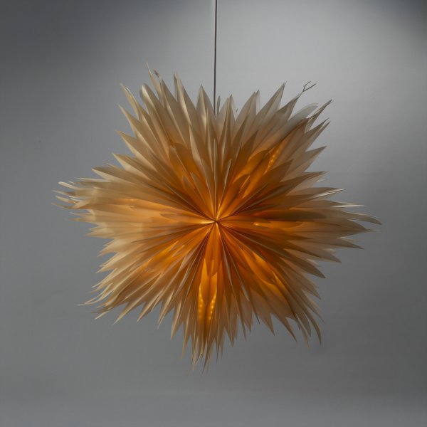 Papirstjerne, Hængende, 7 spidser, Ø60cm, perlemor