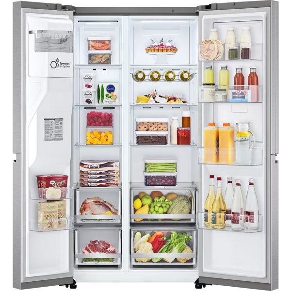 LG Amerikanerkøleskab 179 cm høj, 635L, grå