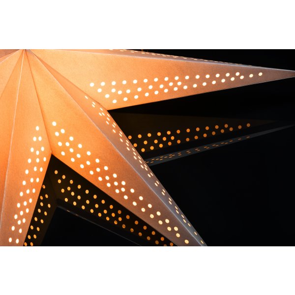 Papirstjerne, Hængende, Ø78 cm, brun