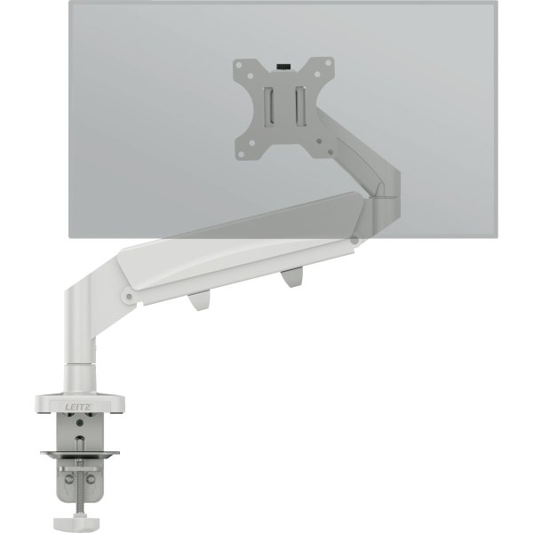 Leitz Ergo pladsbesparende single monitor arm, grå