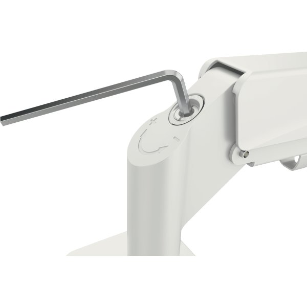 Leitz Ergo pladsbesparende dual monitor arm, grå