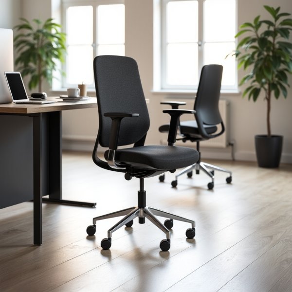 Belfort kontorstol, mørkegrå