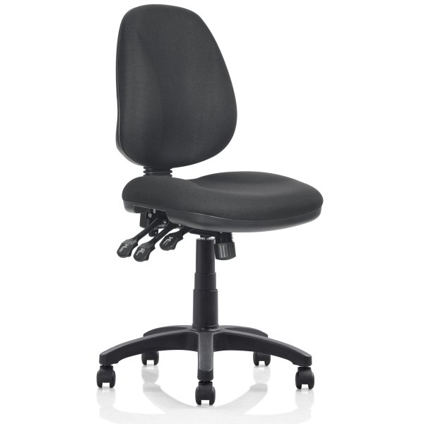 Deluxe kontorstol, sort