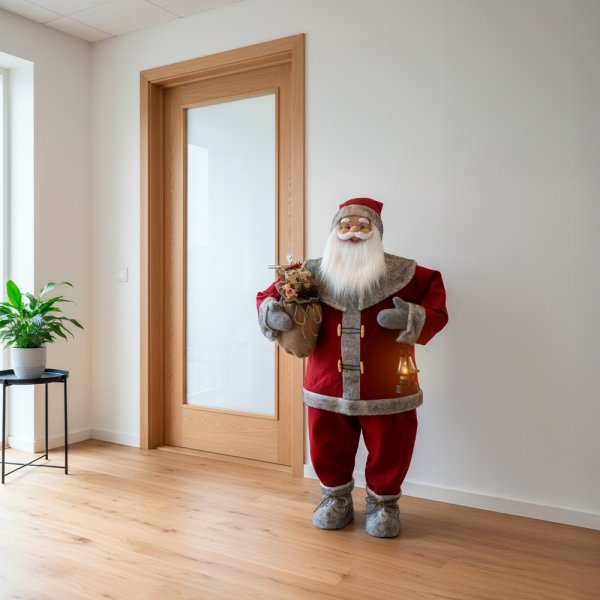 Julemand m. LED, 120 cm.