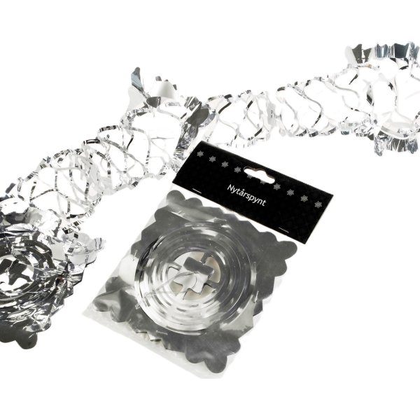 Guirlande, sølv, 3m