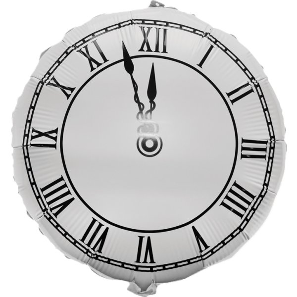 Folieballon, nytårsur
