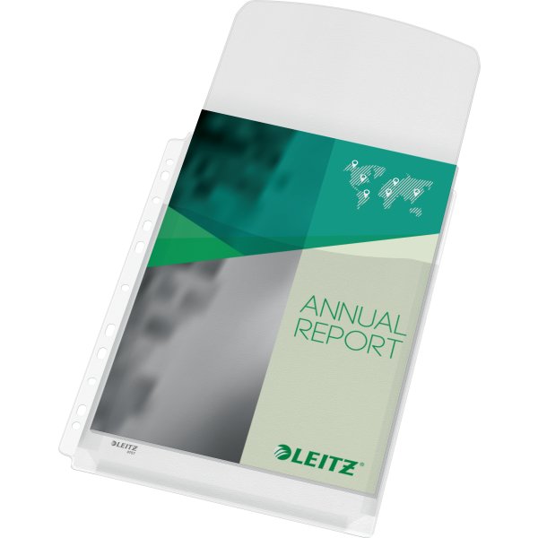 Leitz Plastlomme | A4 | Eksp. m. flap | 5 stk.