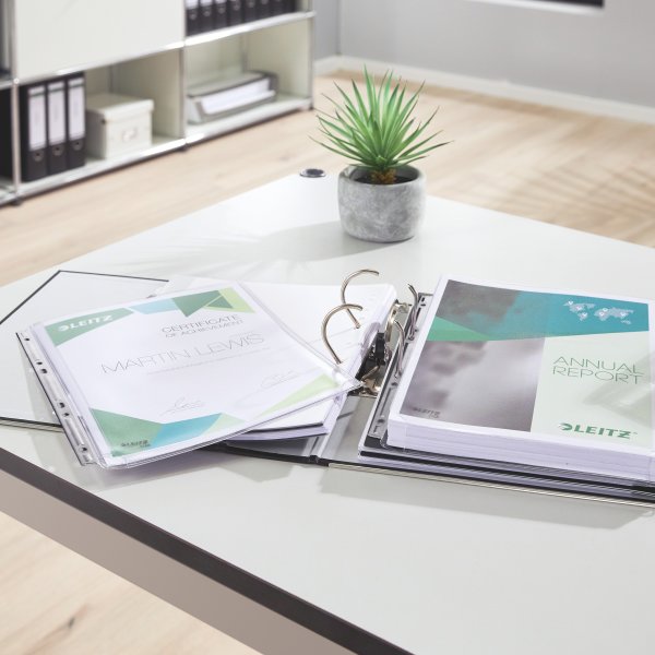 Leitz Plastlomme | A4 | Eksp. m. hulstr. | 3 stk.