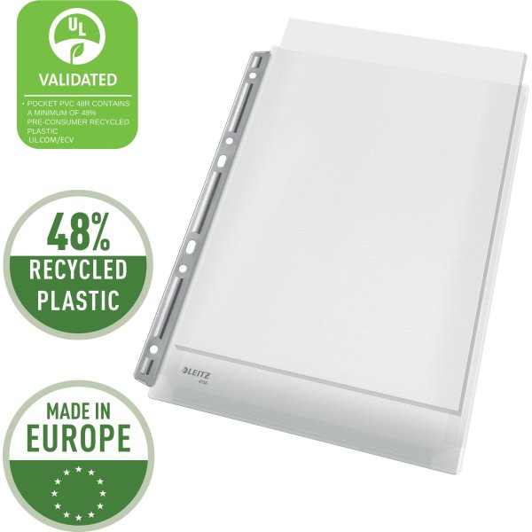 Leitz Plastlomme | A4 | Eksp. m. hulstr. | 3 stk.