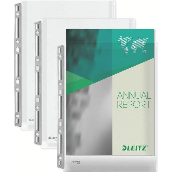 Leitz Plastlomme | A4 | Eksp. m. hulstr. | 3 stk.