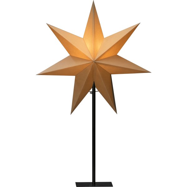 Papirstjerne på Fod, H65 cm, beige