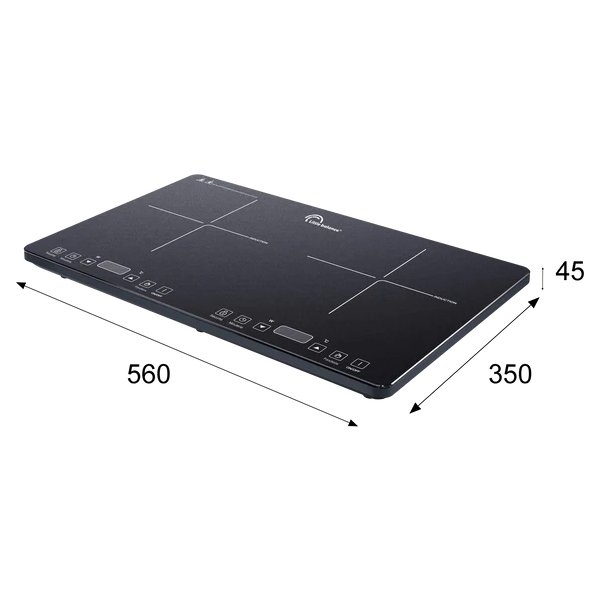 Little balance dobblt induktionskogeplade, sort