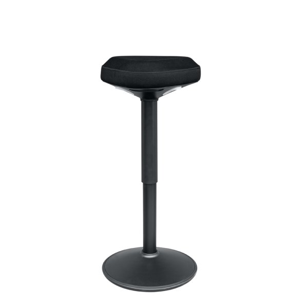 Lux balancestol, sort stel og sort stof