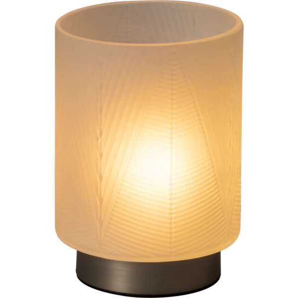 Genopladeligt LED Lys, glas, varm hvid