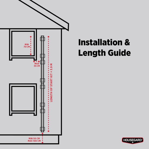 Housegard Flugtstige, 3,9 meter, udfoldbar