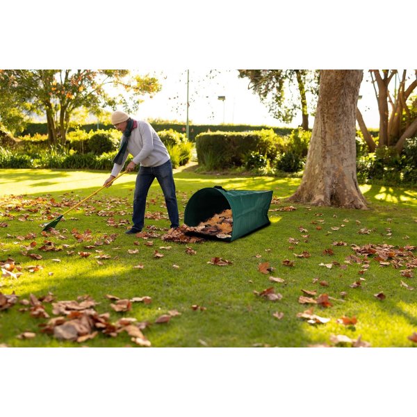 Pop-up havesæk, grøn, liggende, Ø55 x H75 cm.