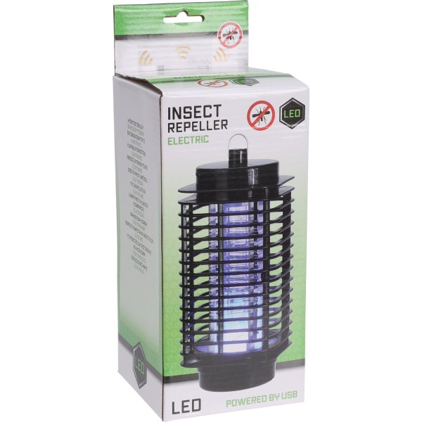Elektrisk myggeskræmmer, UV lys, 10x10x22 cm.