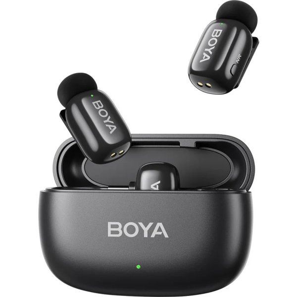 BOYA 2x Mini mikrofon, trådløs, AI, USB-C, 2,4GHz