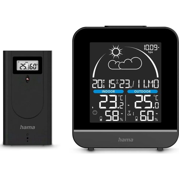HAMA Vejrstation - sort.