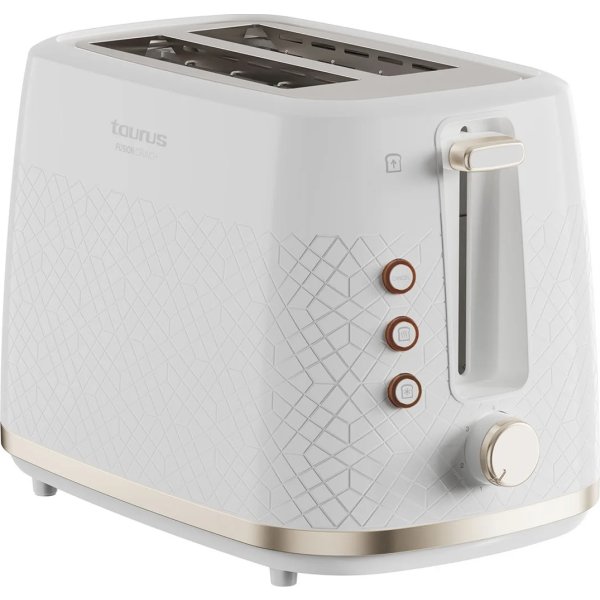 TAURUS Brødrister, Lang, Hvid, Fusion Crunch