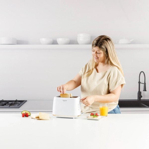 TAURUS Brødrister, Lang, Hvid, Fusion Crunch