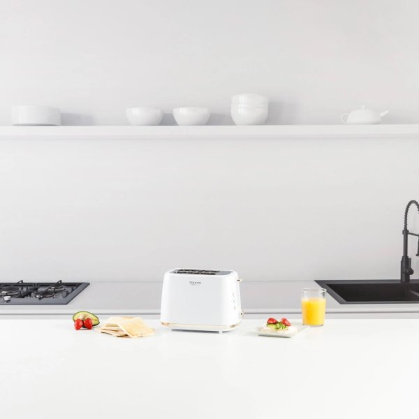 TAURUS Brødrister, Lang, Hvid, Fusion Crunch