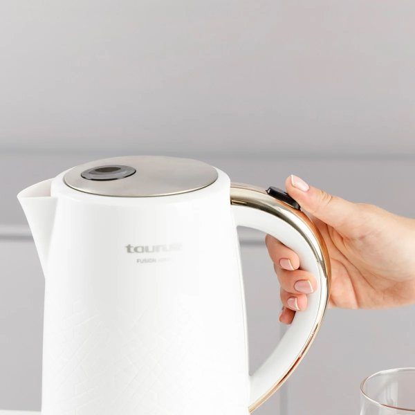 TAURUS Elkedel, 1,7 L - Hvid