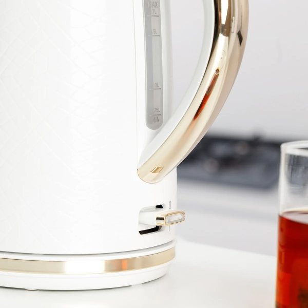 TAURUS Elkedel, 1,7 L - Hvid