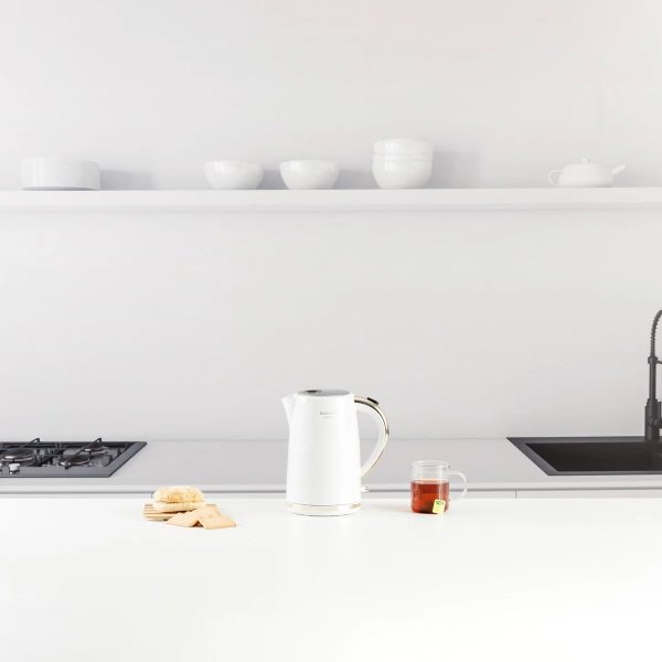 TAURUS Elkedel, 1,7 L - Hvid