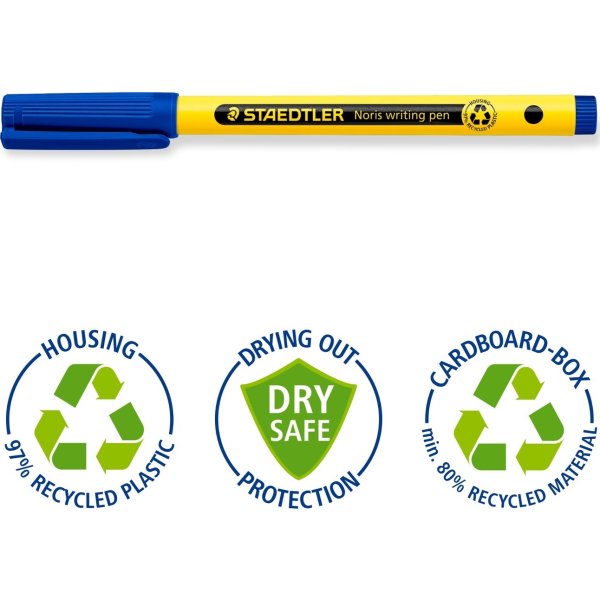 Staedtler Noris 307 Fineliner | Lys gul