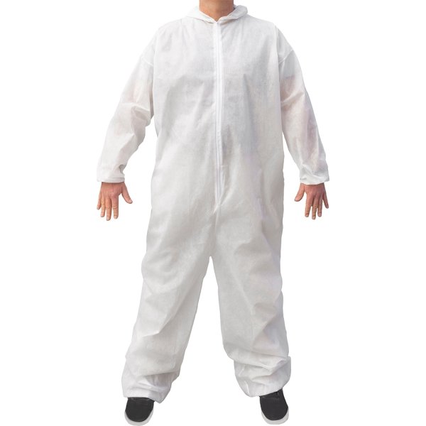 Basic Engangsdragt/Beskyttelsesdragt | XL | Hvid