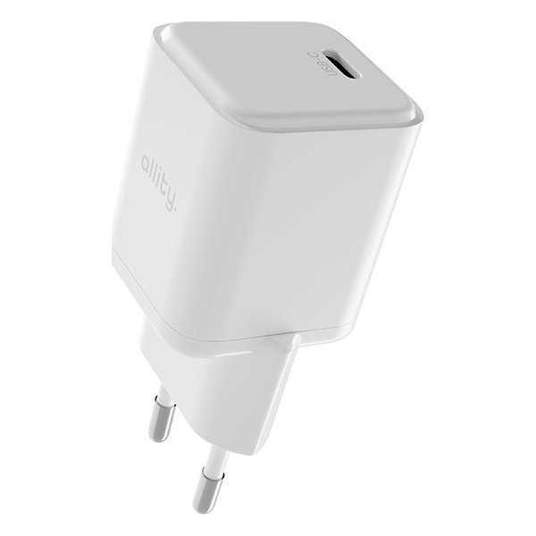 Allity Oplader, USB-C, 20W - Hvid