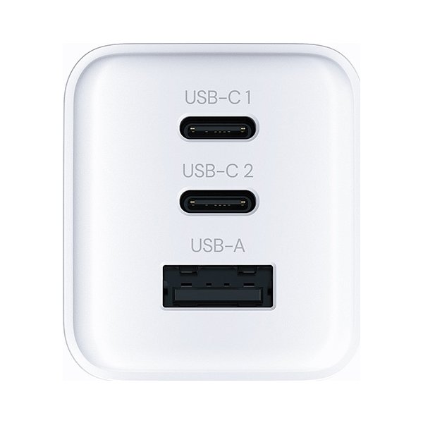 Allity Oplader, 2x USB-C, 1x USB-A, 65W - Hvid