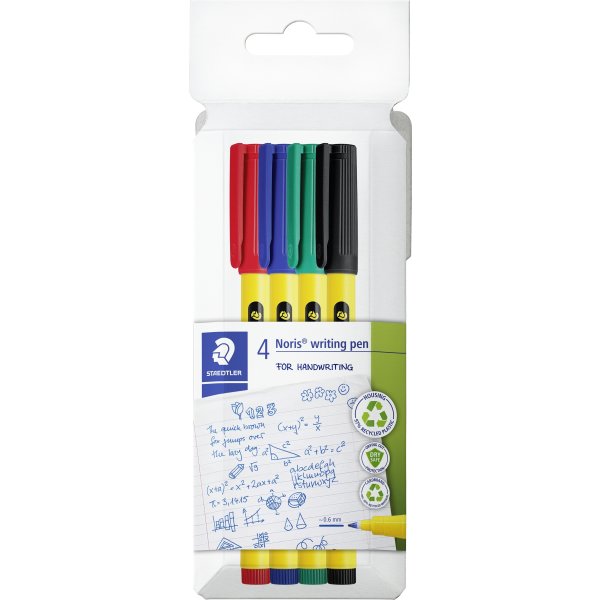 Staedtler Noris 307 Fineliner | 4 farver