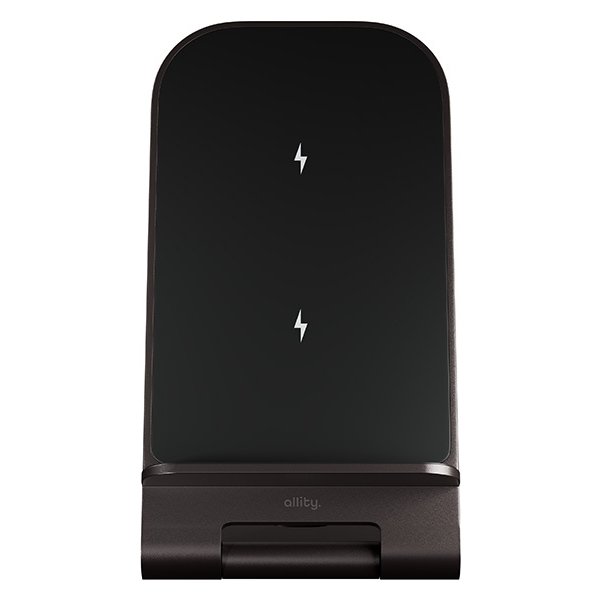 Allity Trådløs oplader, 15W, Graphit - AWC-100