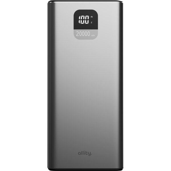 Allity Powerbank, 22,5W, 20000 mAh - Grå