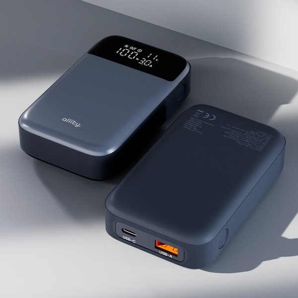 Allity Powerbank, 33W, 10000 mAh - Grå