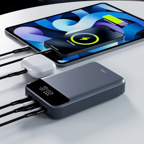 Allity Powerbank, 130W, 19200 mAh - Grå