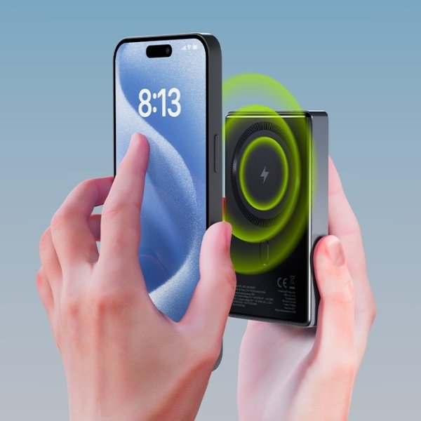 Allity Trådløs powerbank, 20W, 10000 mAh - Grå