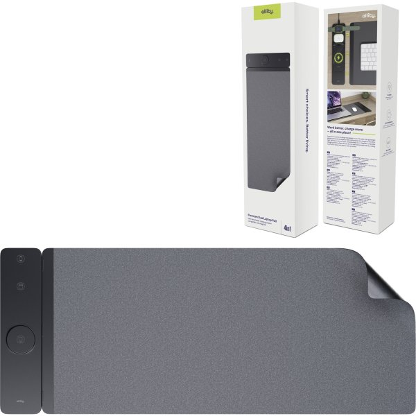 Allity Computermåtte, trådløs opladning 4-i-1, 15W