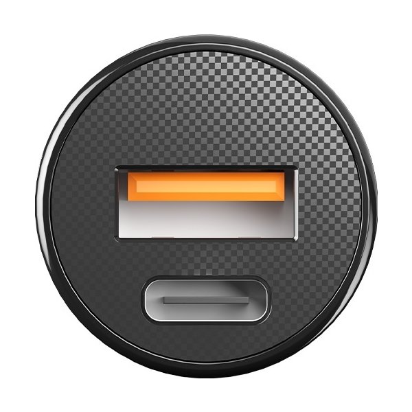 Allity Cigarstik, 1x USB-C, 1x USB-A. 30W - Sort