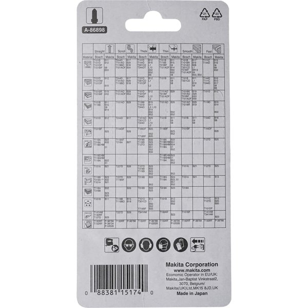 Makita Stiksavklingesæt, 5 stk.