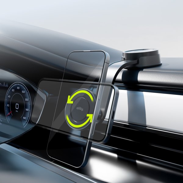 Allity Mobiltelefonholder, Magnetisk, sort - 200MS